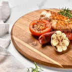 Round Wooden Pizza Serving Board