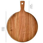 Round Wooden Pizza Serving Board
