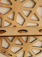 Harmon Geometric Wall-Mount Wood Plant Propagation Vase Rack