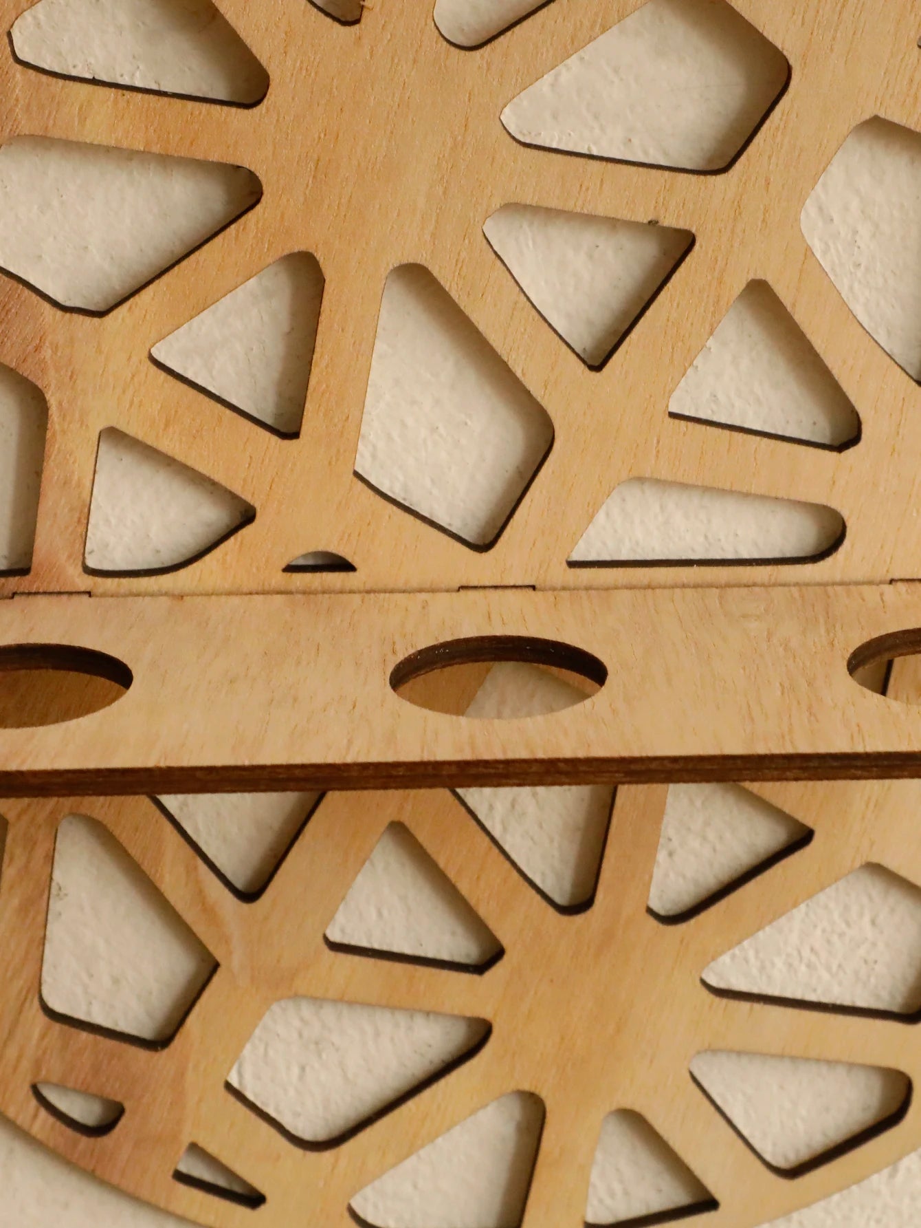 Harmon Geometric Wall-Mount Wood Plant Propagation Vase Rack