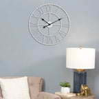 Meridian Metal Skeleton Wall Clock