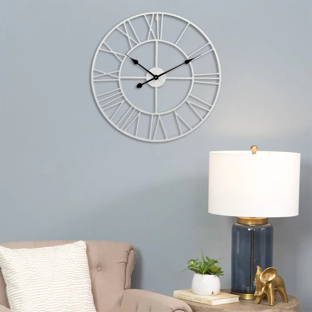 Meridian Metal Skeleton Wall Clock