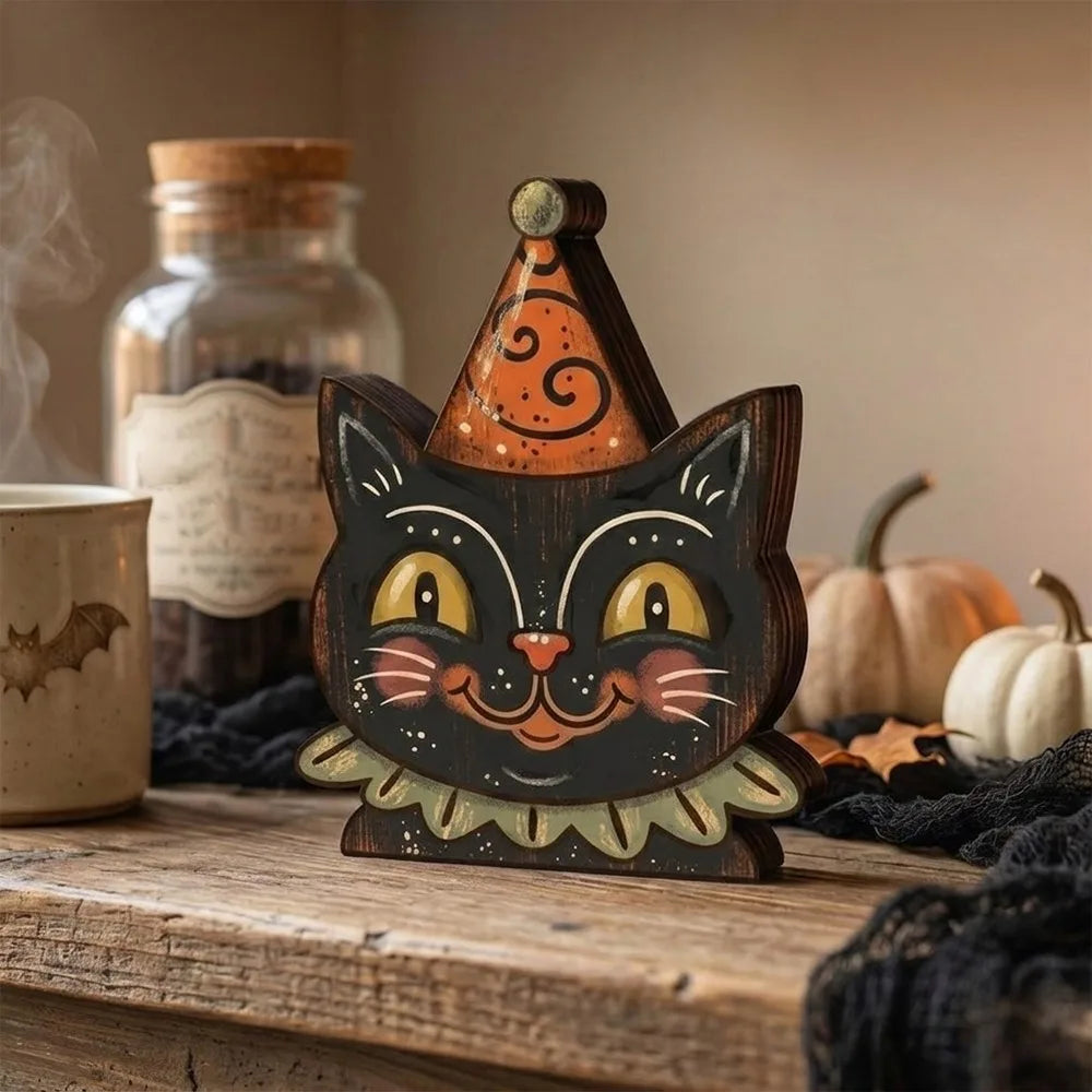 Harvest Halloween Wood Tabletop Signs (Set of 5)