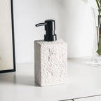 Riverstone Ceramic Soap Dispenser with Stone Texture