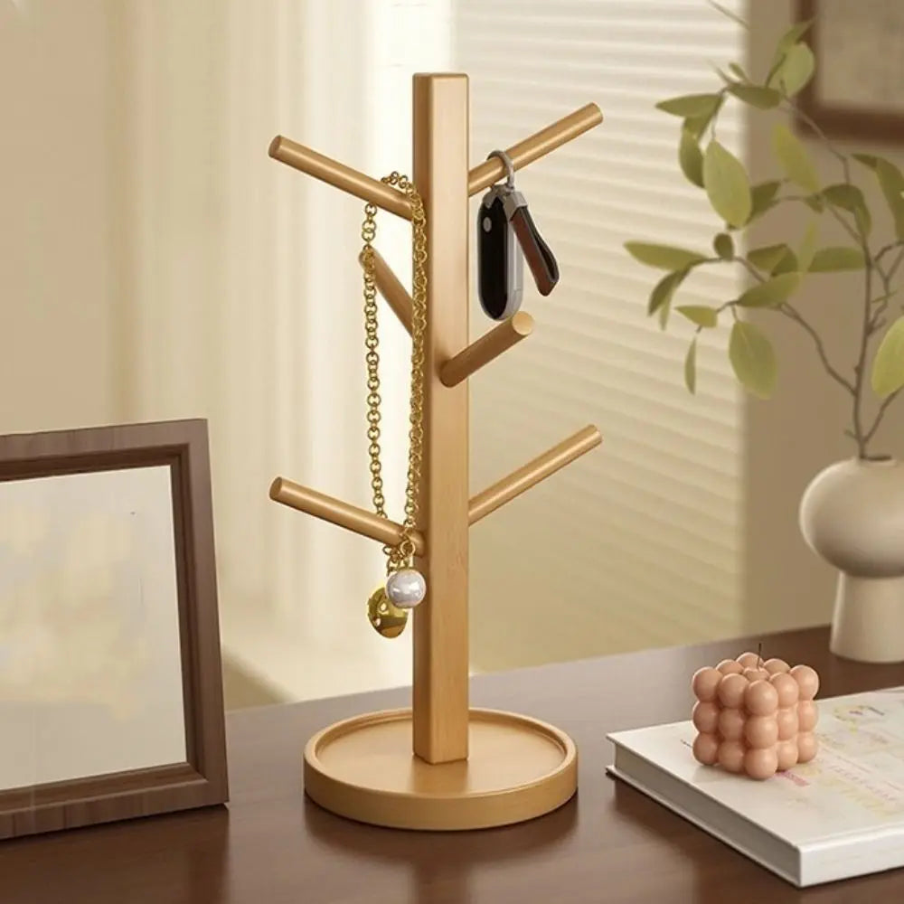 Oakwood Tree-Shaped Organizer Stand