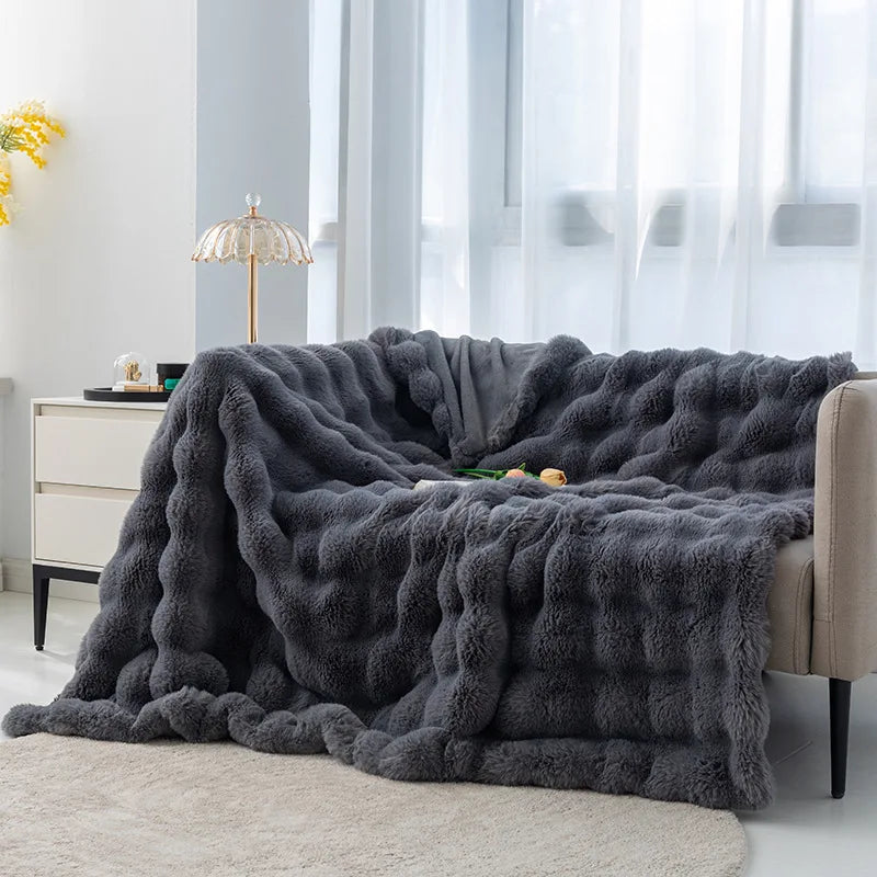 Everly Plush Sherpa Throw Blanket