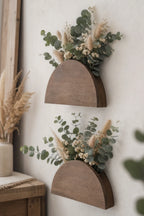 Trellis Wooden Rainbow Wall Planter Vase