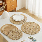 Kalani Boho Natural Jute Round Placemats