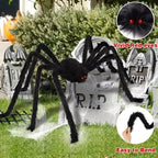 Giant Plush Spider Halloween Decoration