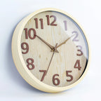 Bergen Wood Wall Clock with Silent Quartz Movement