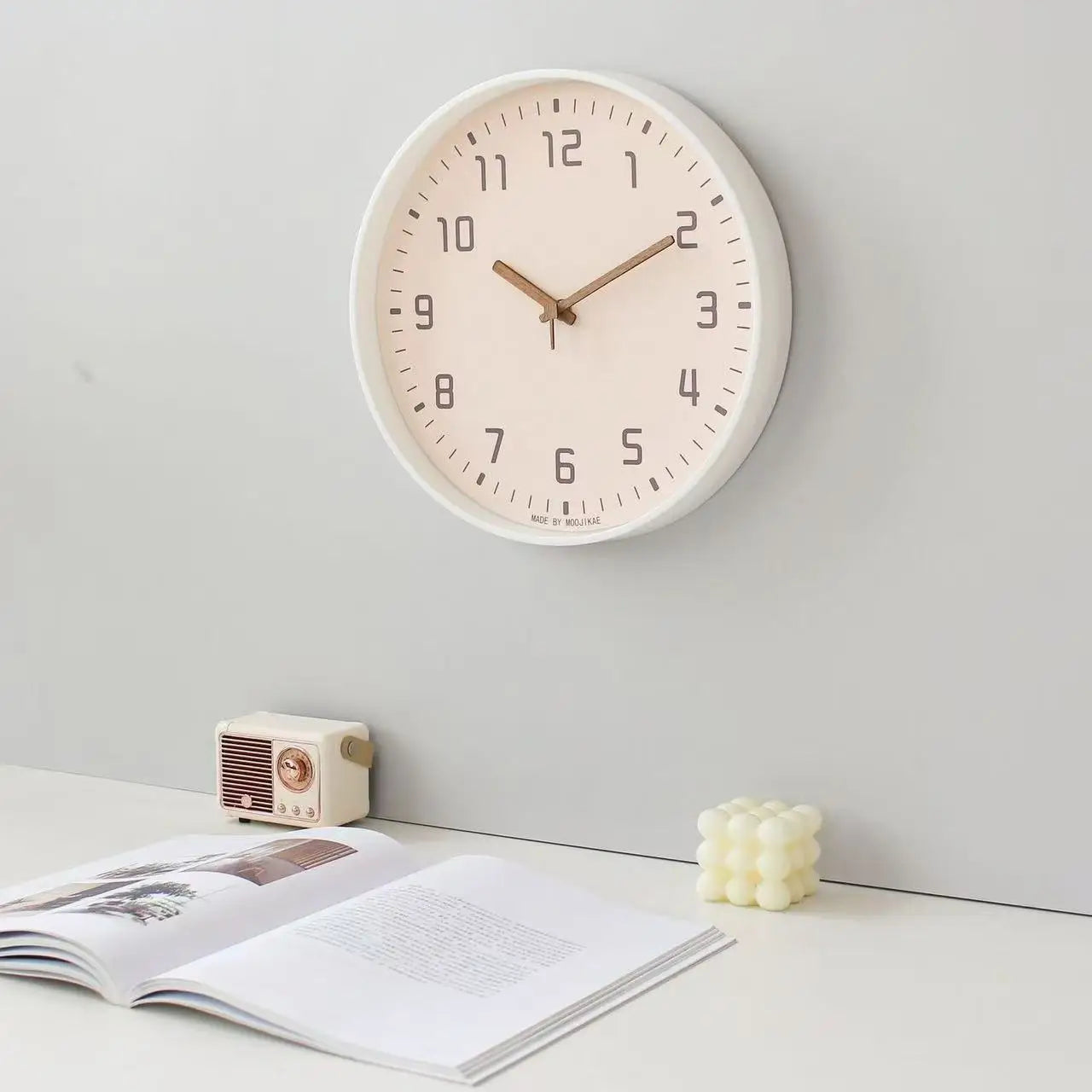 Harmon Silent Wall Clock with Minimalist Dial