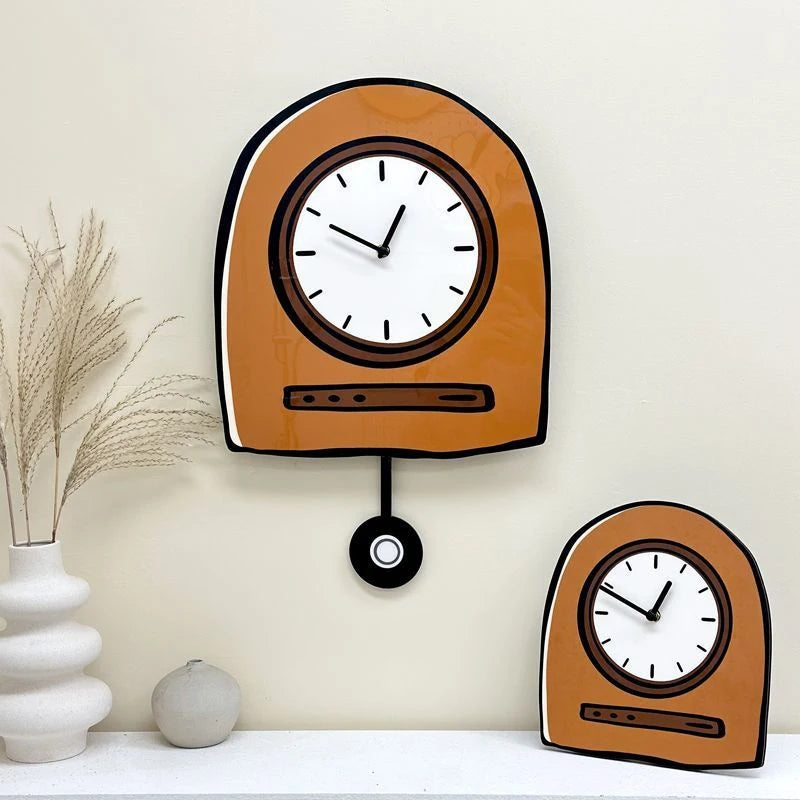 Cartoon Pendulum Wall Clock