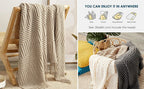 Orlan Knitted Throw Blanket with Tassels