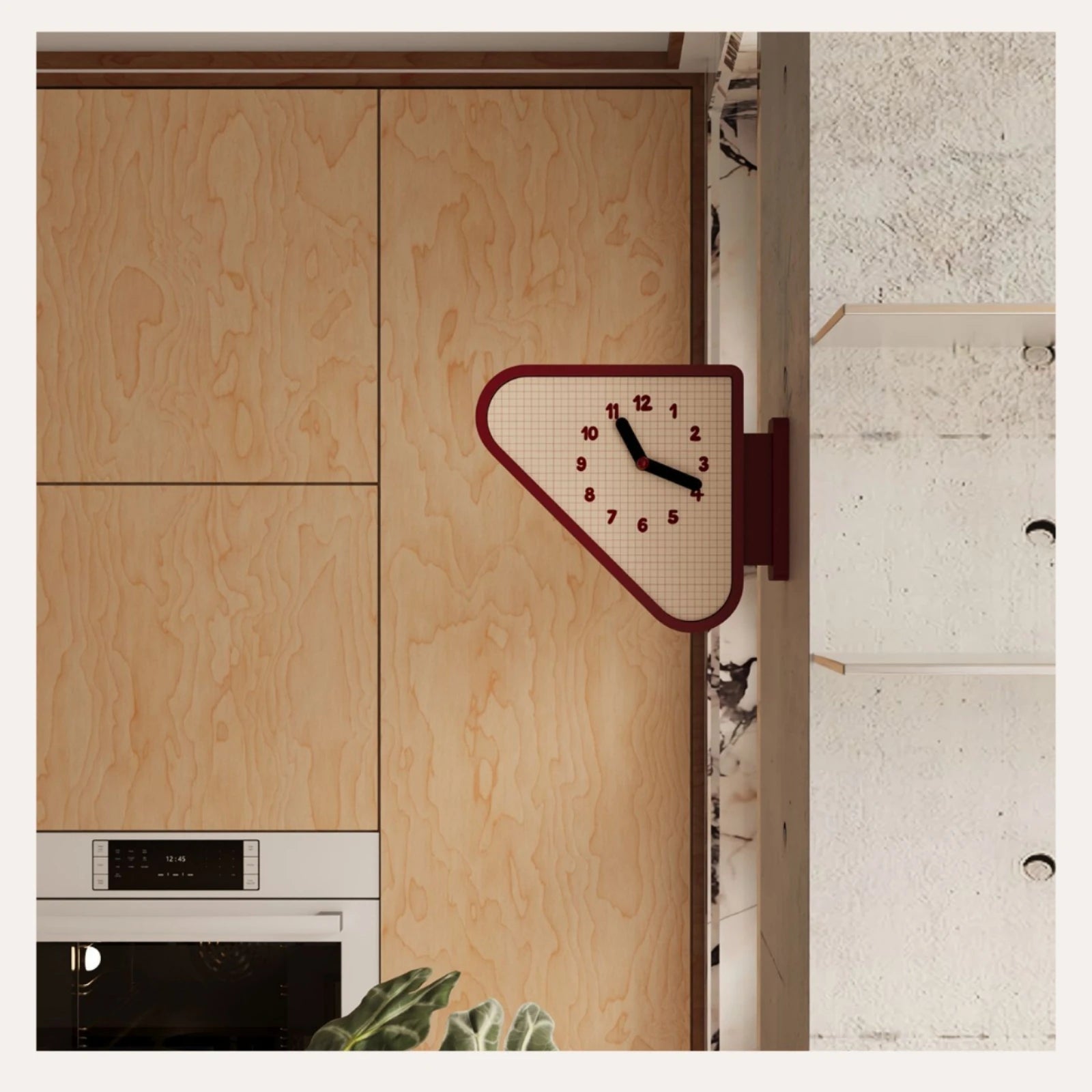 Montrose Triangular Corner Wall Clock