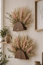 Trellis Wooden Rainbow Wall Planter Vase