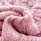 Cascade Plush Floral Textured Throw Blanket