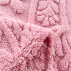 Cascade Plush Floral Textured Throw Blanket