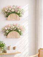 Trellis Wooden Rainbow Wall Planter Vase