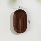 Foxwell Walnut Wood Wall Vase