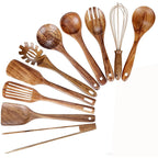 Thornwood Natural Teak Wooden Cooking Utensil Set