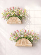 Trellis Wooden Rainbow Wall Planter Vase