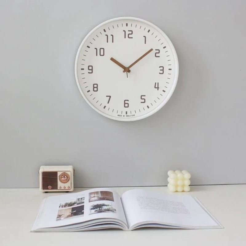 Harmon Silent Wall Clock with Minimalist Dial