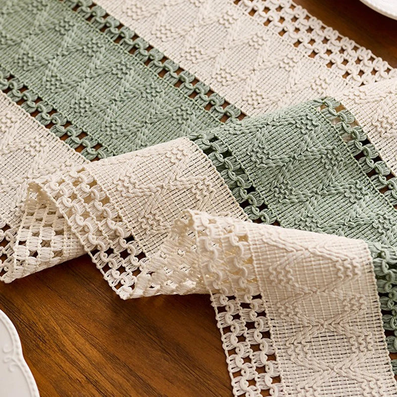 Theron Boho Woven Table Runner with Tassels