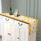 Meadowbrook Bee & Daisy Linen Table Runner
