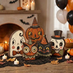 Harvest Halloween Wood Tabletop Signs (Set of 5)