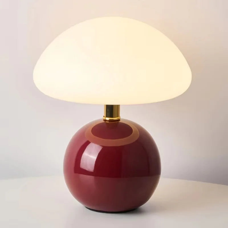 Halcyon Ceramic Mushroom Table Lamp