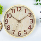 Bergen Wood Wall Clock with Silent Quartz Movement