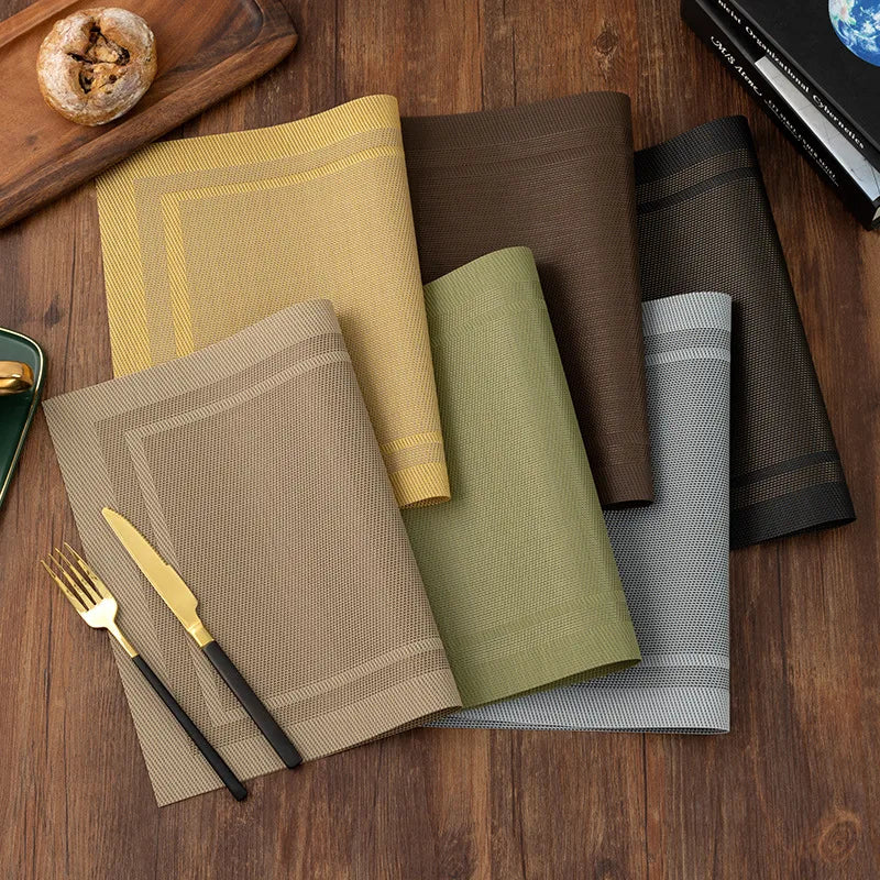 Harmon Woven Vinyl Dining Placemats