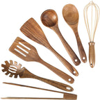 Thornwood Natural Teak Wooden Cooking Utensil Set