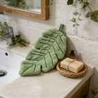 Leaf-Shaped Hand Towel with Hanging Loop