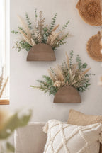 Trellis Wooden Rainbow Wall Planter Vase