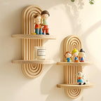 Calista Arched Wood Wall Shelf
