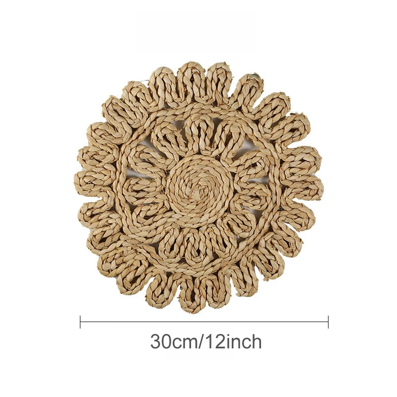 Kalani Boho Natural Jute Round Placemats