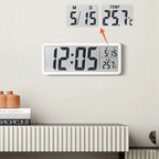 Tempo Digital LCD Clock with Date and Temperature Display