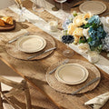 Waverly Circular Woven Rattan Placemats