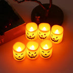 LED Flameless Halloween Jack-O'-Lantern Candle Lights