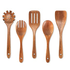 Thornwood Natural Teak Wooden Cooking Utensil Set