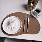 Larkspur Cashew Shaped Leather Placemats