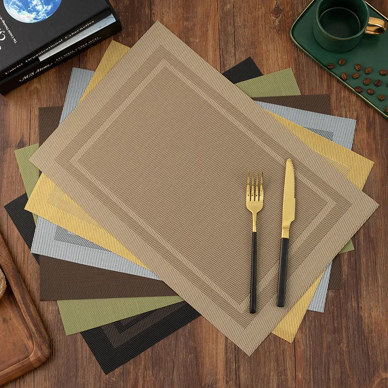 Harmon Woven Vinyl Dining Placemats