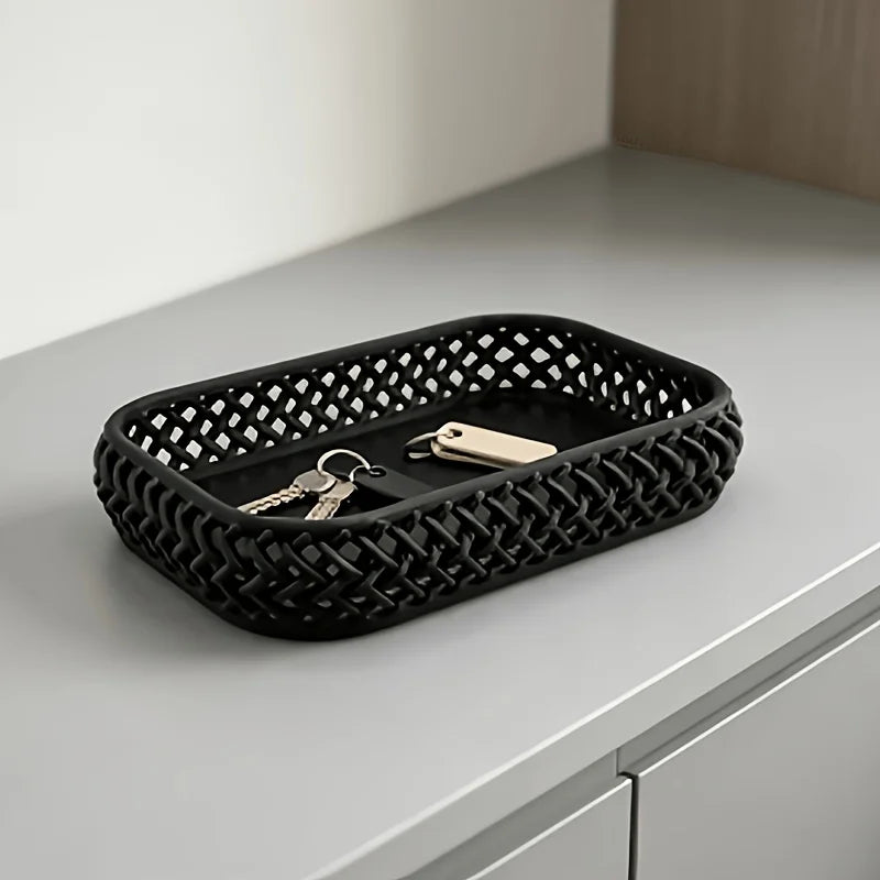 Trellis Woven Storage Tray