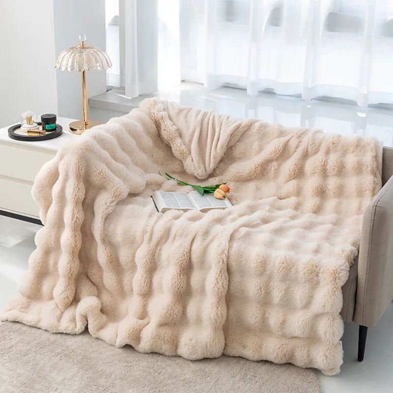 Everly Plush Sherpa Throw Blanket