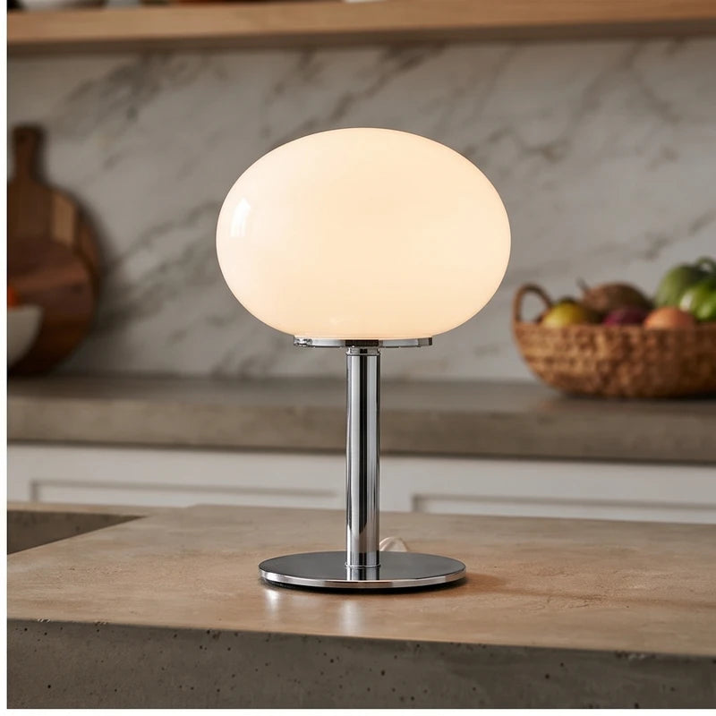 Ivory lamp styled in a warm home setting - 2