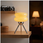 Cream lamp styled in a warm home setting - 3