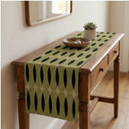 33 × 150 cm linen home accent styled in a warm home setting - 3
