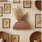 Vase MS12406 wooden planter styled in a warm home setting - 3