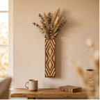 songmu Bohemian Style Vase Wall Vase Dry Flower Vase Decoration Simulated Plant Wooden Vase Home Decoration lifestyle photo